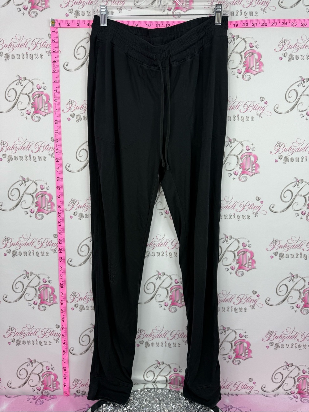 Kit and Ace jogger pants Black Drawstring Track Pants